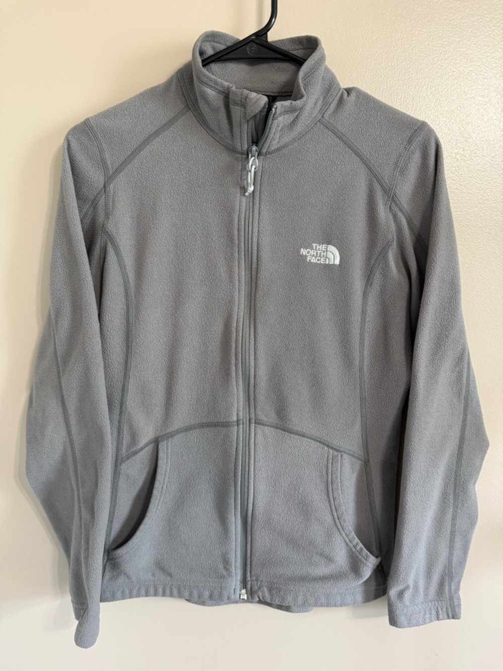 The North‎ Face Lightweight Gray Zip Fleece Jacket Outdoor Gorpcore Women's M
